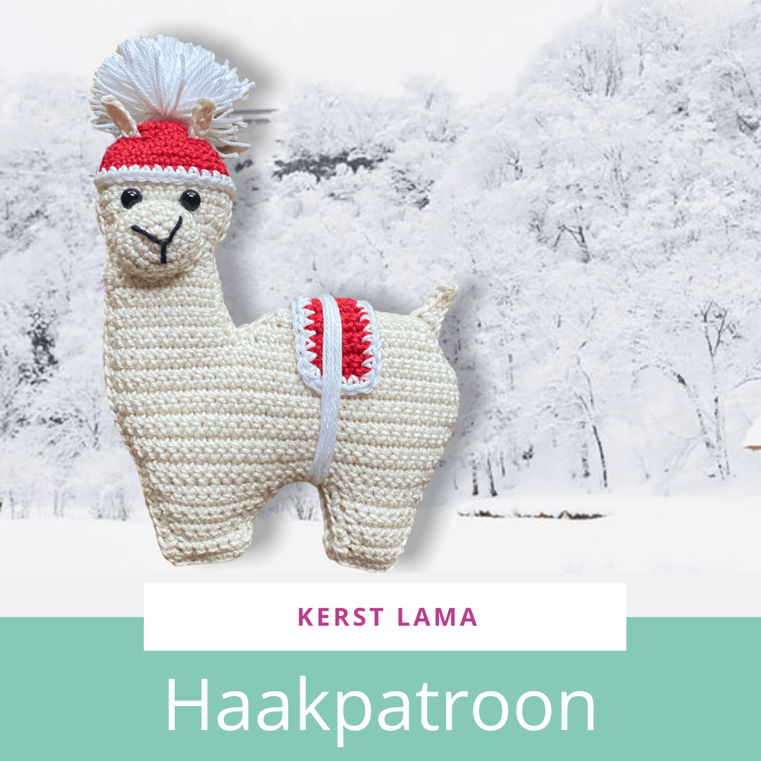 Kerst Lama haken - Afbeelding 2