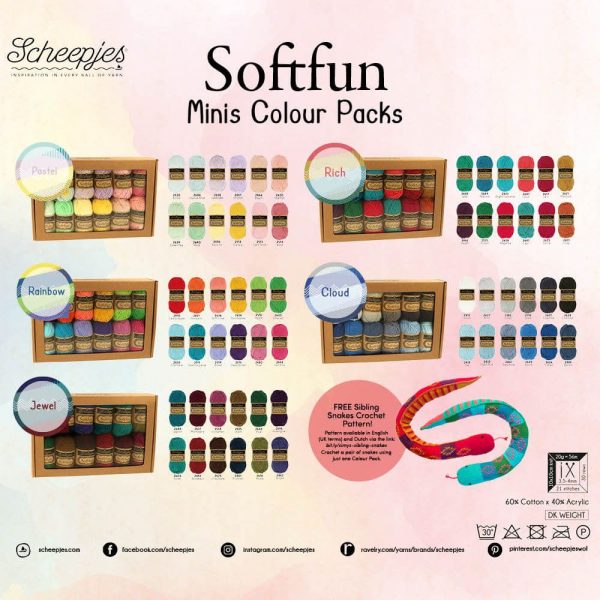 Scheepjes Softfun colour pack 12x20g Jewel - Afbeelding 3
