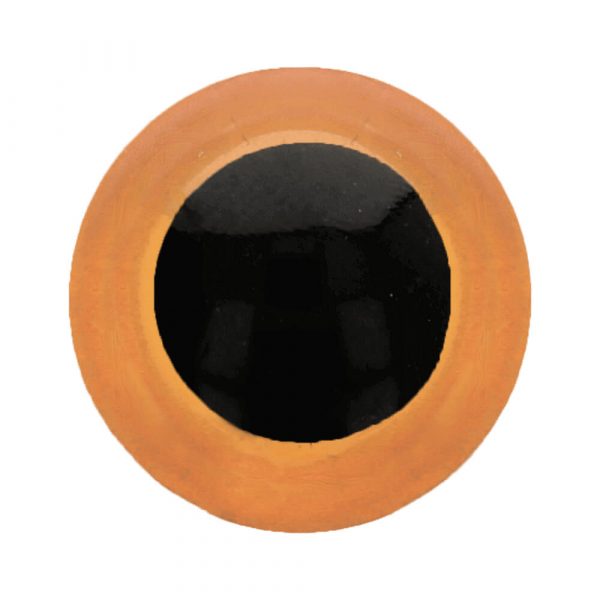 Veiligheidsoogjes 14mm oranje (5 paar)