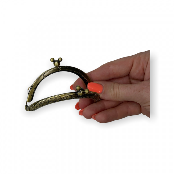 Portemonnee beugel 8.5 Cm Antiek Brons - Afbeelding 2