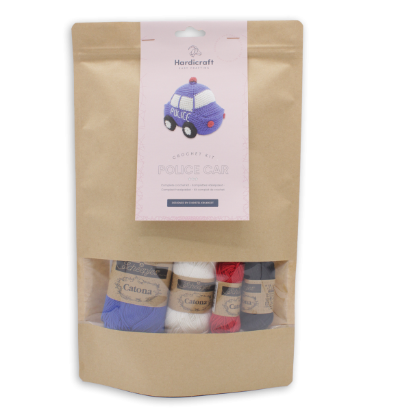 DIY Haakpakket - Politie Auto - Afbeelding 4