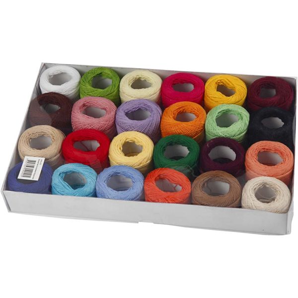 Mercerised Katoengaren Set 24x20 gr Multigekleurd