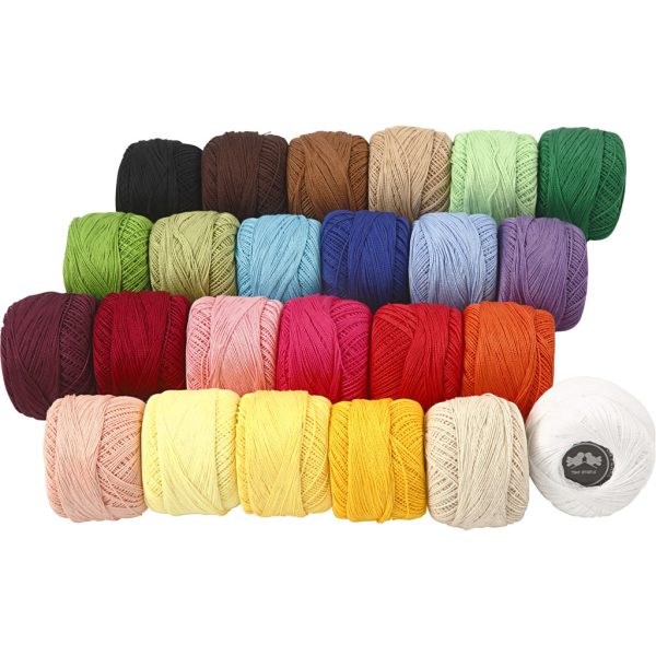 Mercerised Katoengaren Set 24x20 gr Multigekleurd - Afbeelding 5