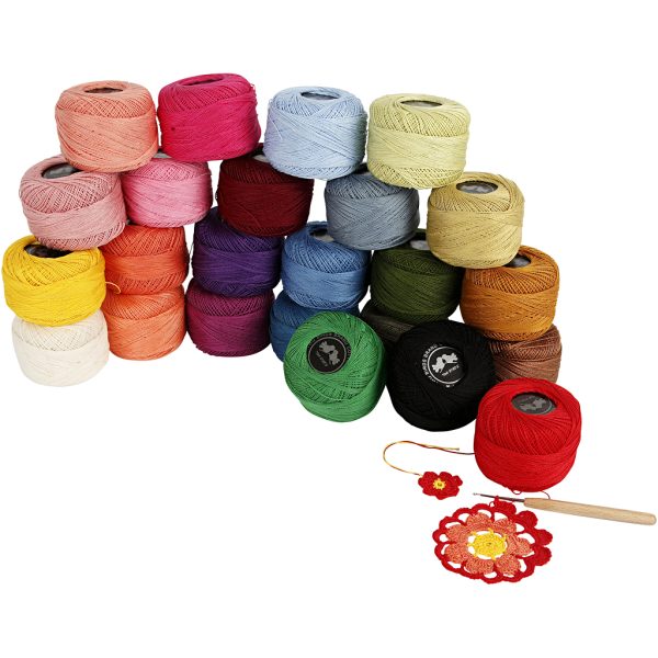 Mercerised Katoengaren Set 24x20 gr Multigekleurd - Afbeelding 4