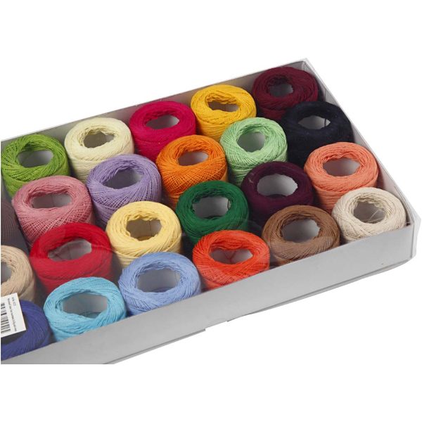 Mercerised Katoengaren Set 24x20 gr Multigekleurd - Afbeelding 3