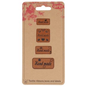 Opry leren labels Handmade