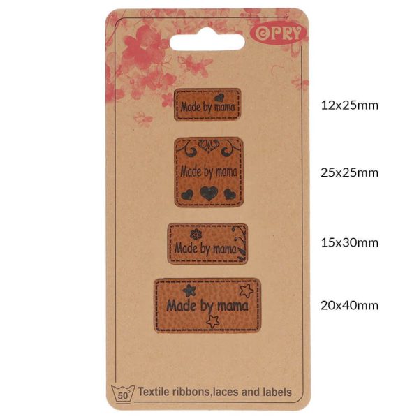 Opry leren labels Made by mama - Afbeelding 3