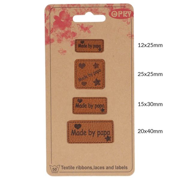 Opry leren labels Made by papa - Afbeelding 3