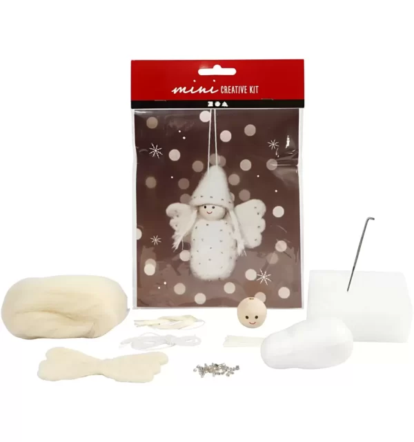 Mini Creative Kit - Schattige Kerstengel 10 cm - Afbeelding 5