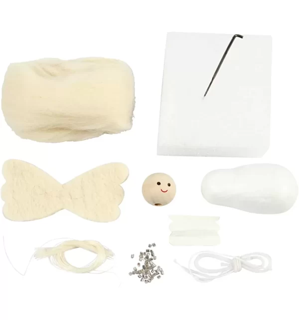 Mini Creative Kit - Schattige Kerstengel 10 cm - Afbeelding 2