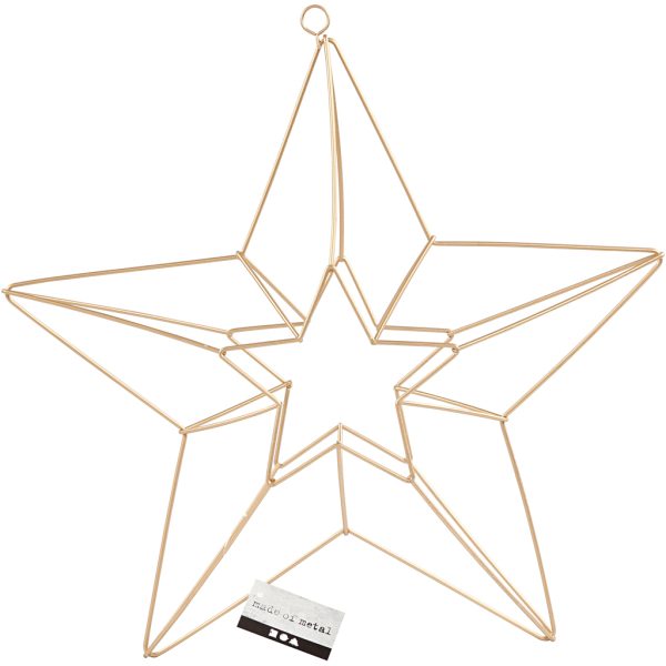Frame ster 34x30 cm koper - Afbeelding 4