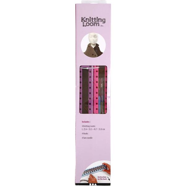 Rechthoek Knitting loom 4 stuks Lengte 25-35-45-55 cm - Afbeelding 4