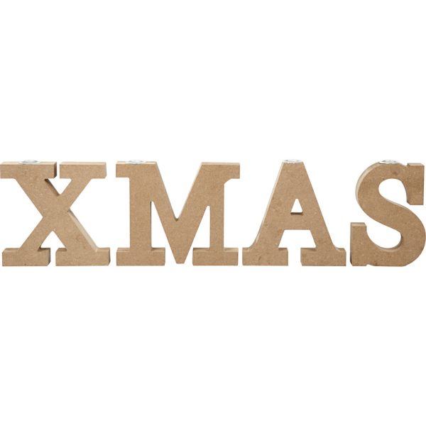 XMAS Letter Kandelaar H14,5 cm dikte 3,2 cm - Afbeelding 3