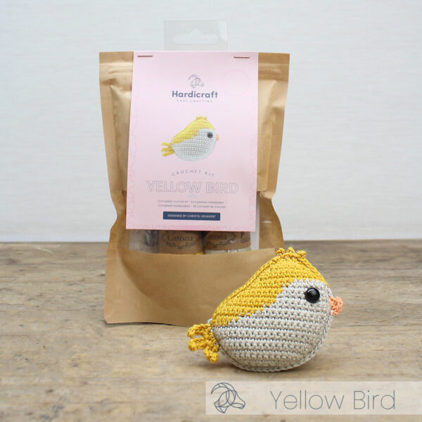 Hardicraft DIY Haakpakket Vogel Geel - Afbeelding 3