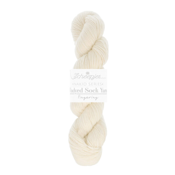Scheepjes Nakid S. Undyed Sock Yarn Fingering 001