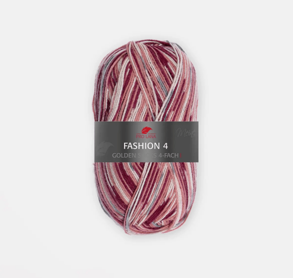 Pro Lana Fashion 4 Sokkenwol Golden Socks 686 roze