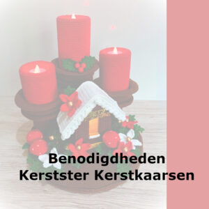 Benodigdheden Kerstster Kerstkaarsen Scheepjes Catona
