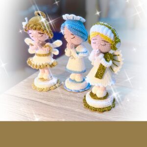 Haakpatroon 3in1 Kerstengel meisje