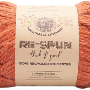 Lion Brand Re-Spun Thick & Quick Yarn Cinnamon