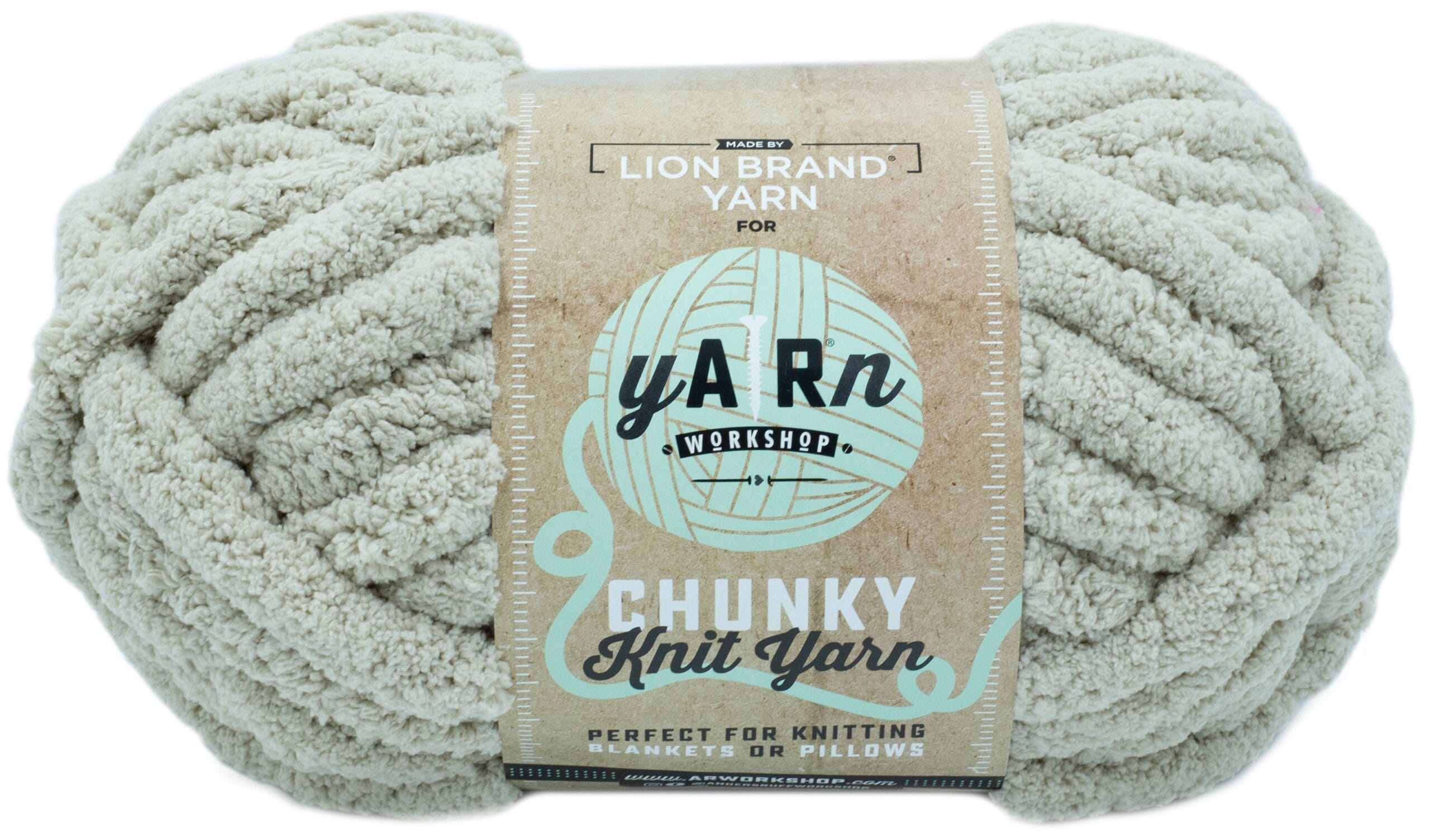 Lion Brand Yarn Chunky Knit Yarn Linen